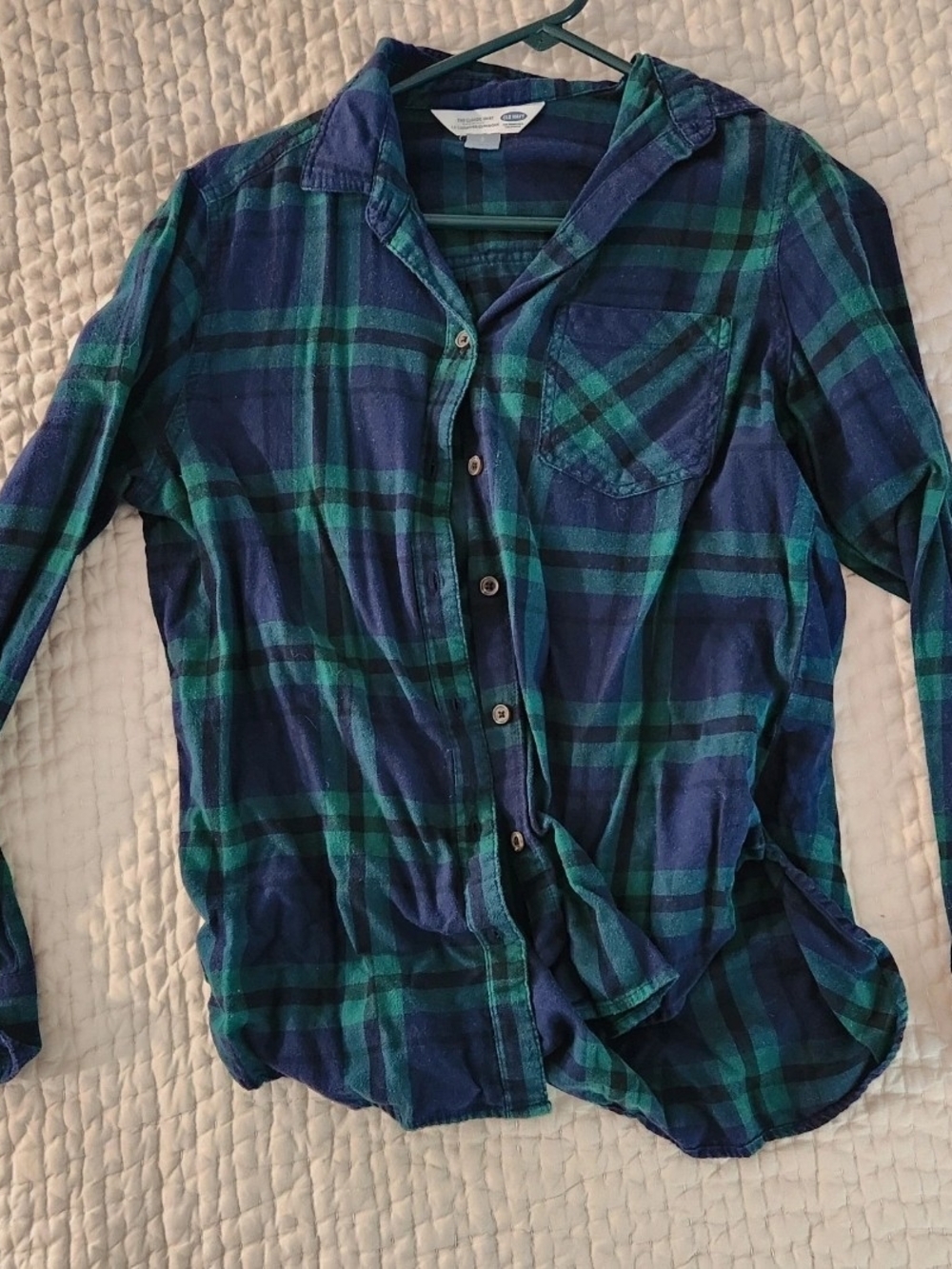 Old Navy Plaid Button-Down Flannel Shirt